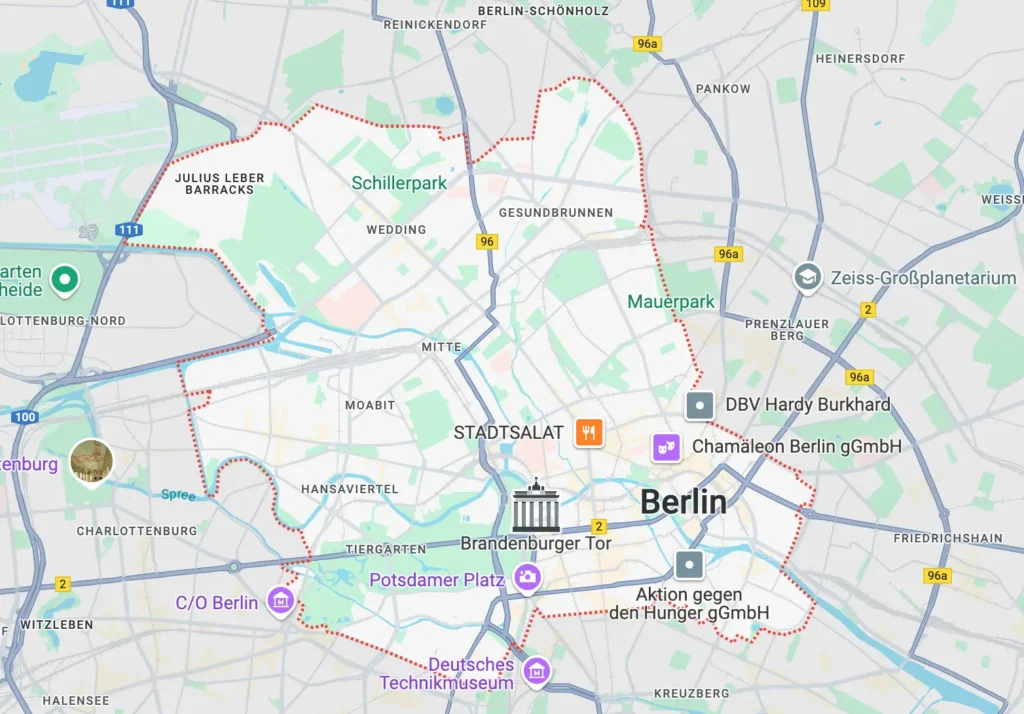 mitte berlin safe place map