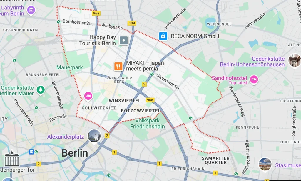 prenzlauerberg berlin safe place map